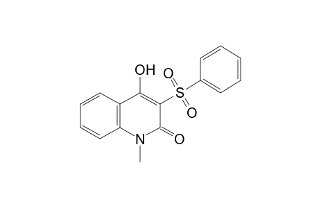 4-hydroxy-1-methyl-3-(phenylsulfonyl)carbostyril