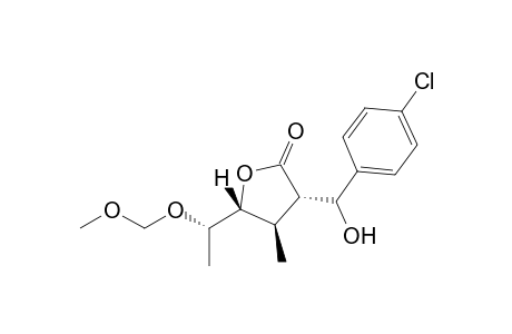 (3S,4R,5R,1'S)-3-[(4-Chlorophenyl)hydroxymethyl]-5-[1'-((methoxy)methoxy)ethyl]-4-methyl-3,4-dihydro-2(5H)-furanone