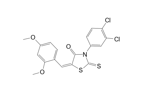 (5E)-3-(3,4-dichlorophenyl)-5-(2,4-dimethoxybenzylidene)-2-thioxo-thiazolidin-4-one