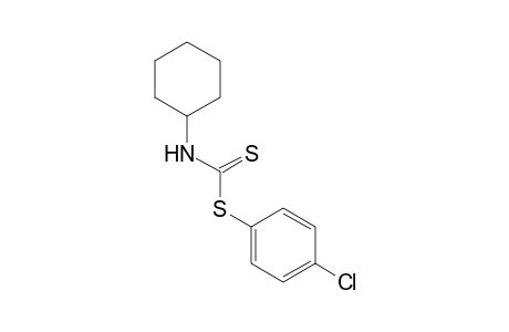 cyclohexyldithiocarbamic acid, p-chlorophenyl ester