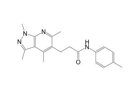 1H-pyrazolo[3,4-b]pyridine-5-propanamide, 1,3,4,6-tetramethyl-N-(4-methylphenyl)-