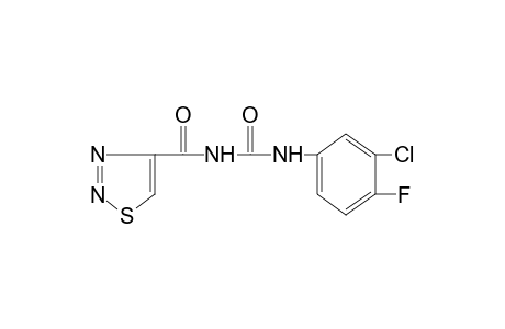 1-(3-chloro-4-fluorophenyl)-3-[(1,2,3-thiadiazol-4-yl)carbonyl]urea