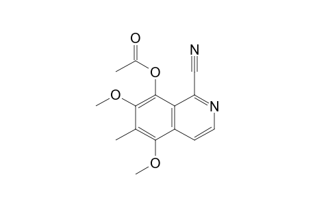 8-Acetyloxy-1-cyano-5,7-dimethoxy-6-methylisoquinoline