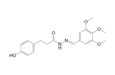 p-Hydroxyhydrocinnamic acid, (3,4,5-trimethoxybenzylidene)hydrazide