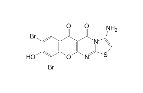 3-Amino-8,10-dibromo-9-hydroxy-chromeno[2,3-d][1,3]thiazolo[3,2-a]pyrimidine-5,6-dione