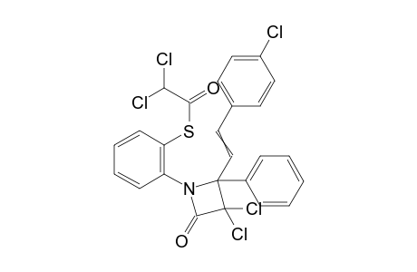 S-2-(3,3-dichloro-2-(4-chlorostyryl)-4-oxo-2-phenylazetidin-1-yl)phenyl 2,2-dichloroethanethioate