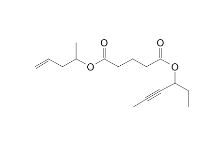 Glutaric acid, hex-4-yn-3-yl pent-4-en-2-yl ester