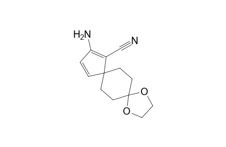 3-Amino-9,12-dioxadispiro[4.2.4^{8}.2^{5}]tetradeca-1,3-diene-4-carbonitrile