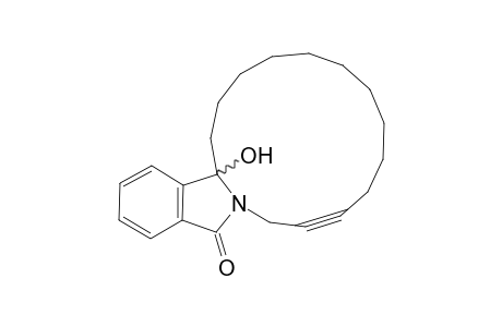 19a-Hydroxy-isoindol[1,2-o]cyclopentdec-3-yne-5-one