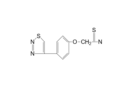 2-[p-(1,2,3-thiadiazol-4-yl)phenoxy]thioacetamide