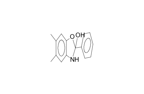 2-hydroxy-2-phenyl-5,6-dimethyl-2,3-dihydrobenzoxazole