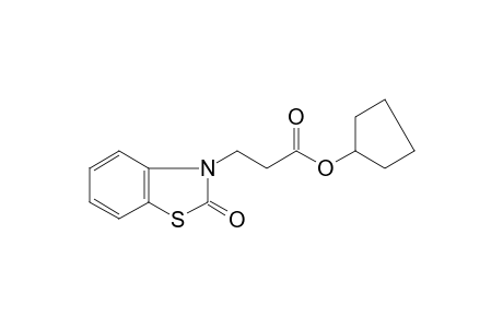 cyclopentyl 3-(2-oxo-1,3-benzothiazol-3(2H)-yl)propanoate