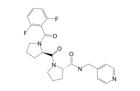 (S)-1-((2,6-Difluorobenzoyl)-D-prolyl)-N-(pyridin-4-ylmethyl)pyrrolidine-2-carboxamide