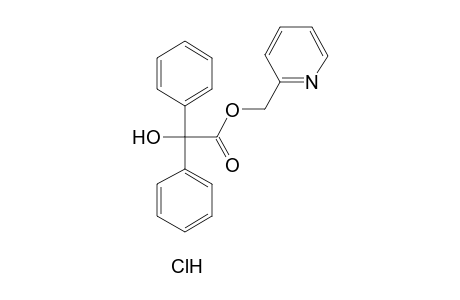 benzilic acid, (2-pyridyl)methyl ester, hydrochloride