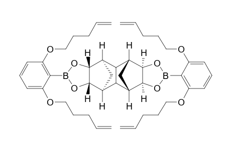 (1R*,3R*,4R*,8S*,9S*,11S*,12S*,16R*)-6,14-Bis[2,6-bis(pent-4-enyloxy)phenyl]-5,7,13,15-tetraoxa-6,14-diborahexacyclo[9.5.1.1(3,9).0(2,10).0(4,8).0(12,16)]octadecane