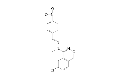 p-NITROBENZALDEHYDE, (6-CHLORO-1H-2,3-BENZOXAZIN-4-YL)METHYLHYDRAZONE