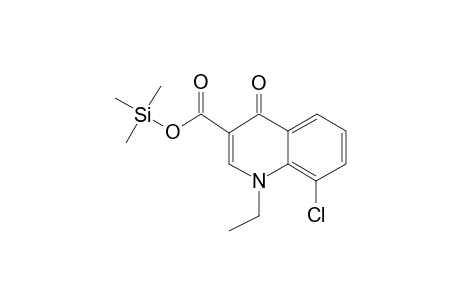 8-Chloro-1-ethyl-4-oxo-1,4-dihydro-3-quinolinecarboxylic acid, trimethylsilyl ester