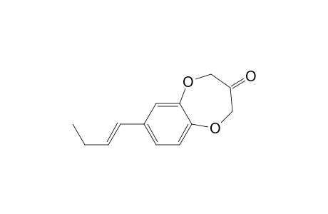 (1'E)-7-(But-1'-enyl)-2H-benzo[b][1,4]dioxepin-3(4H)-one