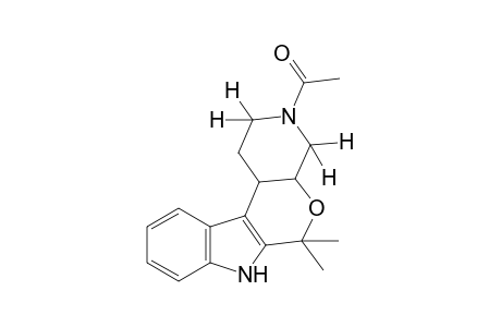 3-acetyl-6,6-dimethyl-1,2,3,4,4a,6,7,11c-octahydropyrido[4',3':5,6]pyrano[3,4-b]indole