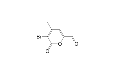 5-bromanyl-4-methyl-6-oxidanylidene-pyran-2-carbaldehyde