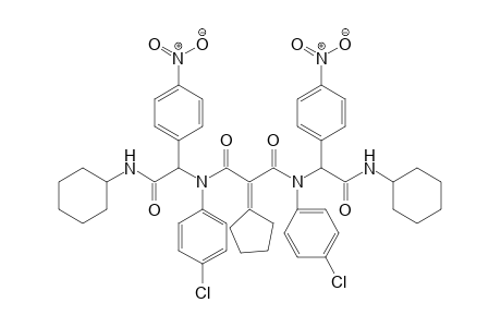 N1,N3-bis((cyclohexylcarbamoyl)(4-nitrophenyl)methyl)-N1,N3-bis(4-chlorophenyl)-2-cyclopentylidenemalonamide