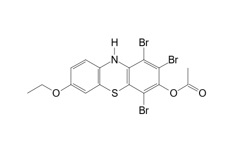 7-ethoxy-1,2,4-tribromophenothiazin-3-ol, acetate(ester)