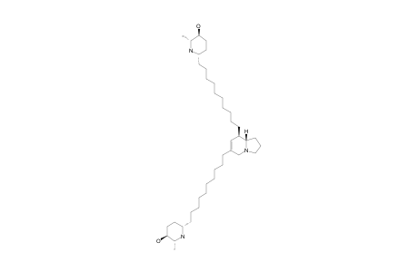 PROSOPILOSINE;6,8-BIS-[(2-R,5-R,6-R)-5-HYDROXY-6-METHYLPIPERIDIN-2-YL]-DECYL-[8-R,8A-S]-6,7-DEHYDROINDOLOZIDINE