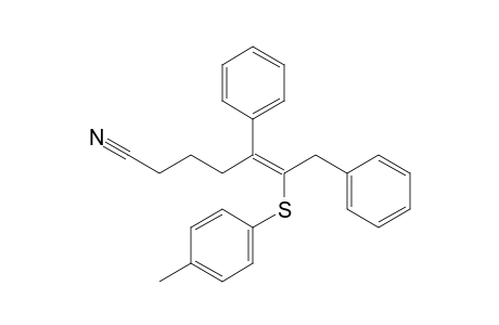 (5E)-6-[(4-Methylphenyl)thio]-5,7-diphenylhept-5-enenitrile