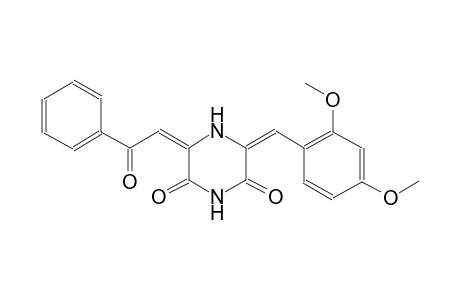 2,6-piperazinedione, 3-[(2,4-dimethoxyphenyl)methylene]-5-(2-oxo-2-phenylethylidene)-, (3E,5E)-