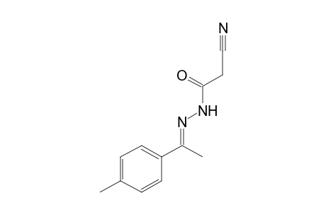 cyanoacetic acid, (p,alpha-dimethylbenzylidene)hydrazide