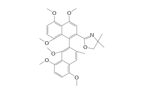 (+/-)-4,4-DIMETHYL-2-[4,5,8-TRIMETHOXY-1-(1',5',8'-TRIMETHOXY-3'-METHYLNAPHTHALEN-2'-YL)-NAPHTHALEN-2-YL]-4,5-DIHYDROOXAZOLE