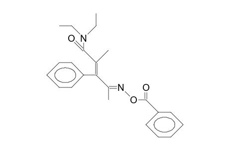 (Z,E)-N,N-Diethyl-2-methyl-4-oxo-3-phenyl-2-pentenamide-O-benzoyloxime