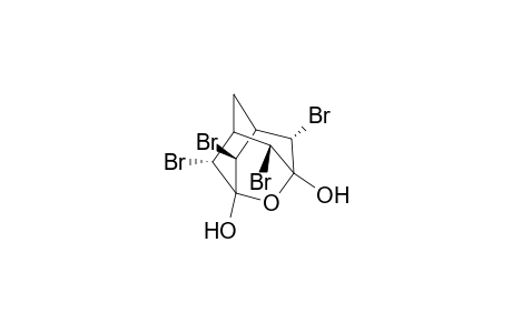 4alpha,8alpha,9beta,10alpha-Tetrabromo-1,3-dihydroxy-2-oxa-adamantane