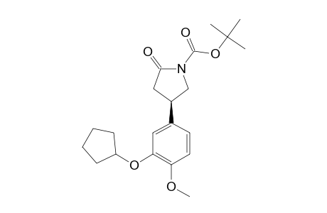 (4R)-N-TERT.-BUTOXYCARBONYL-4-(3-CYCLOPENTYLOXY-4-METHOXY)-2-PYRROLIDINONE