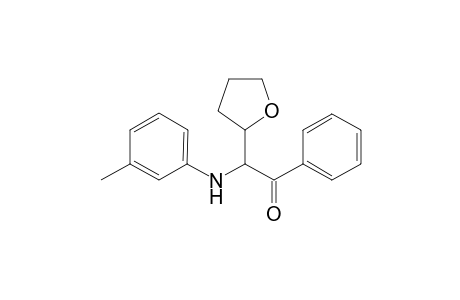 1-Phenyl-2-(tetrahydrofuran-2-yl)-2-(m-tolylamino)ethanone