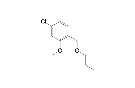 4-Chloro-2-methoxybenzyl alcohol, N-propyl ether