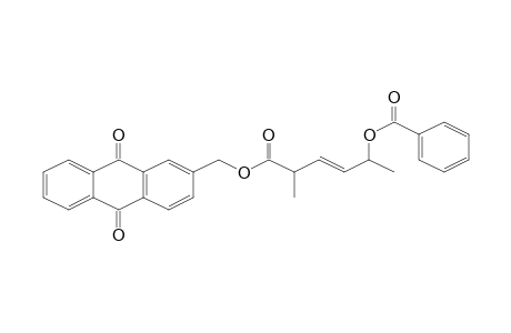 Benzoic acid, 4-(9,10-dioxo-9,10-dihydroanthracen-2-ylmethoxycarbonyl)-1-methylpent-2-enyl ester