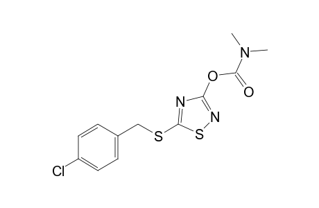 5-[(p-chlorobenzyl)thio]-1,2,4-thiadiazol-3-ol, dimethylcarbamate