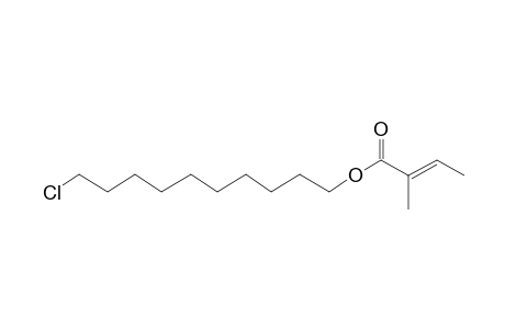 10-Chlorodecyl (E)-2-methylbut-2-enoate