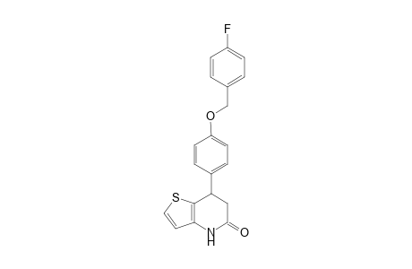 7-{4-[(4-fluorophenyl)methoxy]phenyl}-4H,5H,6H,7H-thieno[3,2-b]pyridin-5-one