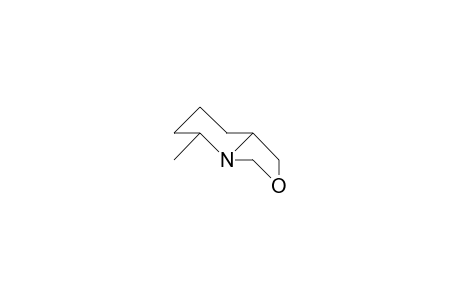 trans-(H-5,H-8A)-5-Methyl-perhydro-oxazolo(3,4-A)pyridinium cation