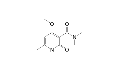 4-4-Hydroxy-6-methyl-2-oxo-1,2-dihydropyridine-3-carboxamide, N,N,N'-o-tetrakis-methyl