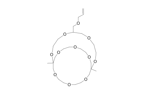 1,12-dimethyl-7-(prop-2-enoxymethyl)-2,5,8,11,14,17,20,23,26,29-decaoxabicyclo[10.9.9]triacontane