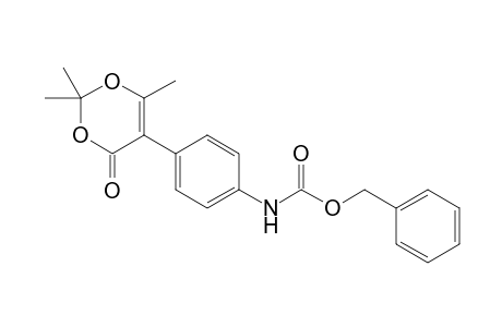 Benzyl 4-(2,2,6-trimethyl-4-oxo-4H-1,3-dioxin-5-yl)phenylcarbamate