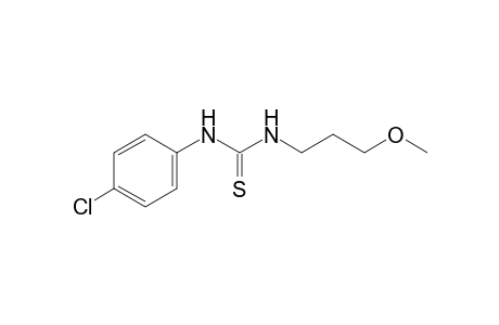 1-(p-chlorophenyl)-3-(3-methoxypropyl)-2-thiourea