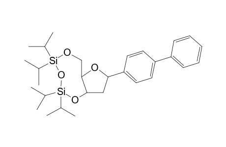 1-Biphenyl-3,5-O-cyclo[diisopropylsilyl(oxy)diisopropylsilyl]-1,2-bidehydroxy-.beta.,D-ribofuranose
