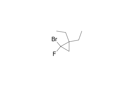 Cyclopropane, 1-bromo-2,2-diethyl-1-fluoro-