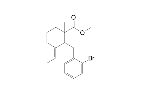 2-(2-Bromobenzyl)-3-ethylidene-1-methylcyclohexanecarboxylic acid methyl ester