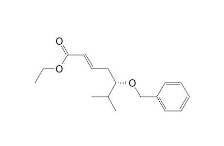 (E,5S)-5-benzoxy-6-methyl-hept-2-enoic acid ethyl ester