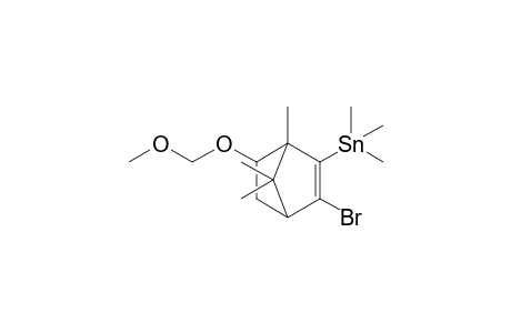 6-(Methoxymethoxy)-3-bromo-1,7,7-trimethyl-2-(trimethylstannyl)bicyclo[2.2.1]hept-2-ene